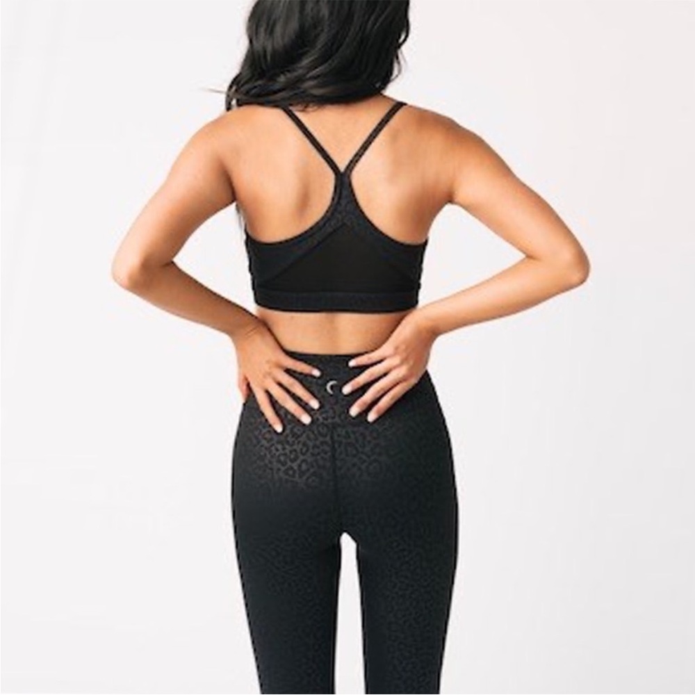 Zyia Black Leopard Light and Tight Hi-Rise Legging